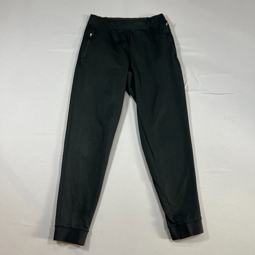 Champion Sweat Jogger Pants Womens Small Black Elastic Waistband Tapered Leg